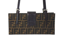 Load image into Gallery viewer, FENDI フェンディ ズッカ ハンドバッグ ショルダーバッグ イタリア製 キャンバス レザー ブラウン 美品 中古 4c073068