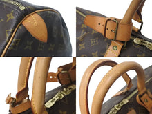 画像をギャラリービューアに読み込む, LOUIS VUITTON ルイヴィトン キーポル55 ボストンバッグ M41424 モノグラム PVCコーティングキャンバス ヌメ革 ブラウン 美品 中古 4c073071