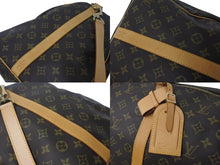 画像をギャラリービューアに読み込む, LOUIS VUITTON ルイヴィトン モノグラム キーポルバンドリエール55 M41414 ボストンバック ブラウン 美品 中古 4c073072