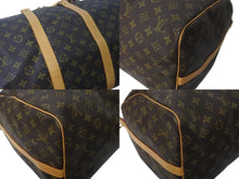 画像をギャラリービューアに読み込む, LOUIS VUITTON ルイヴィトン モノグラム キーポルバンドリエール55 M41414 ボストンバック ブラウン 美品 中古 4c073072