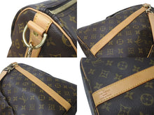 画像をギャラリービューアに読み込む, LOUIS VUITTON ルイヴィトン キーポル60 ボストンバッグ M41422 モノグラム ブラウン PVC ヌメ革 レザー 美品 中古 4c073073