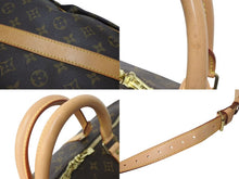 画像をギャラリービューアに読み込む, LOUIS VUITTON ルイヴィトン キーポル60 ボストンバッグ M41422 モノグラム ブラウン PVC ヌメ革 レザー 美品 中古 4c073073
