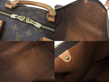 画像をギャラリービューアに読み込む, LOUIS VUITTON ルイヴィトン キーポル55 ボストンバッグ M41414 モノグラム PVCコーティングキャンバス ヌメ革 ブラウン 美品 中古 4c073075