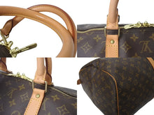 画像をギャラリービューアに読み込む, LOUIS VUITTON ルイヴィトン キーポル55 ボストンバッグ M41424 モノグラム PVCコーティングキャンバス ヌメ革 ブラウン 美品 中古 4c073076