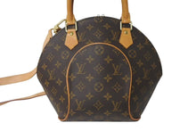 画像をギャラリービューアに読み込む, LOUIS VUITTON ルイヴィトン エリプスPM ハンドバッグ モノグラム M51127 PVC ヌメ革 ブラウン ゴールド金具 美品 中古 4c073077