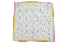 Load image into Gallery viewer, 極美品 LOUIS VUITTON ルイヴィトン × 村上隆 カレ マルチカラー スカーフ モノグラム ロゴ M71913 中古 4c073079