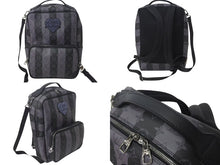 画像をギャラリービューアに読み込む, 極美品 LOUIS VUITTON × NIGO ルイヴィトン ニゴー モジュラー バックパック モノグラム エクリプス ストライプ M45962 ブラック 中古 4c073091