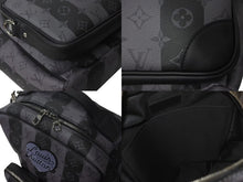 画像をギャラリービューアに読み込む, 極美品 LOUIS VUITTON × NIGO ルイヴィトン ニゴー モジュラー バックパック モノグラム エクリプス ストライプ M45962 ブラック 中古 4c073091