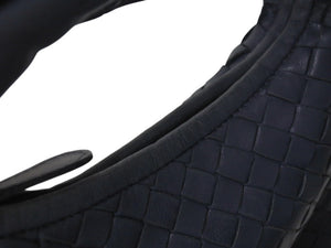 BOTTEGAVENETA Bottega Veneta Intrecciato Hobo Mini Handbag 189227 Leather Gold Hardware Navy Good Condition Used 4c073093