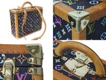 画像をギャラリービューアに読み込む, LOUIS VUITTON ルイヴィトン コトヴィル 40 トランクケース スペシャルオーダー モノグラムマルチカラー 村上隆 美品 中古 4c073094