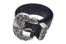 画像をギャラリービューアに読み込む, CHROME HEARTS クロムハーツ ケルティック レザーベルト サイズ36 1994 サイズ36 sterling刻印 レザー 美品 中古 4c073098