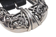 画像をギャラリービューアに読み込む, CHROME HEARTS クロムハーツ ケルティック レザーベルト サイズ36 1994 サイズ36 sterling刻印 レザー 美品 中古 4c073098