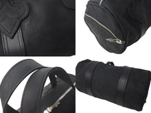 画像をギャラリービューアに読み込む, 新品未使用 CHROME HEARTS クロムハーツ ハンドバッグ ミニボストン BSフレア ダガージップ レザー ブラック 中古 4c073104