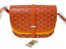 画像をギャラリービューアに読み込む, 新品未使用 GOYARD ゴヤール ベルヴェデーレ PM ショルダーバッグ オレンジ BELVE3PMLTY07CG07P PVC レザー ヘリンボーン柄 中古 4c073112