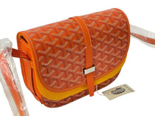 画像をギャラリービューアに読み込む, 新品未使用 GOYARD ゴヤール ベルヴェデーレ PM ショルダーバッグ オレンジ BELVE3PMLTY07CG07P PVC レザー ヘリンボーン柄 中古 4c073112