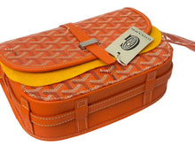 画像をギャラリービューアに読み込む, 新品未使用 GOYARD ゴヤール ベルヴェデーレ PM ショルダーバッグ オレンジ BELVE3PMLTY07CG07P PVC レザー ヘリンボーン柄 中古 4c073112
