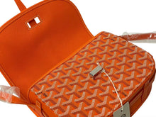 画像をギャラリービューアに読み込む, 新品未使用 GOYARD ゴヤール ベルヴェデーレ PM ショルダーバッグ オレンジ BELVE3PMLTY07CG07P PVC レザー ヘリンボーン柄 中古 4c073112