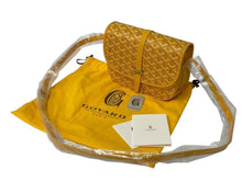 画像をギャラリービューアに読み込む, 新品未使用 GOYARD ゴヤール ベルヴェデーレ PM ショルダーバッグ イエロー BELVE3PMLTY08CG08P PVC レザー ヘリンボーン柄 中古 4c073113