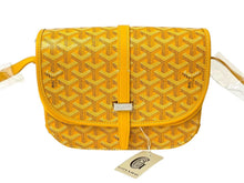画像をギャラリービューアに読み込む, 新品未使用 GOYARD ゴヤール ベルヴェデーレ PM ショルダーバッグ イエロー BELVE3PMLTY08CG08P PVC レザー ヘリンボーン柄 中古 4c073113