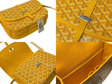 画像をギャラリービューアに読み込む, 新品未使用 GOYARD ゴヤール ベルヴェデーレ PM ショルダーバッグ イエロー BELVE3PMLTY08CG08P PVC レザー ヘリンボーン柄 中古 4c073113