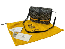 画像をギャラリービューアに読み込む, 新品未使用 GOYARD ゴヤール ベルヴェデーレ MM ショルダーバッグ ブラック BELVE3MMLTY01CG01P PVC レザー ヘリンボーン柄 中古 4c073114