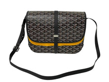 画像をギャラリービューアに読み込む, 新品未使用 GOYARD ゴヤール ベルヴェデーレ MM ショルダーバッグ ブラック BELVE3MMLTY01CG01P PVC レザー ヘリンボーン柄 中古 4c073114