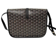 画像をギャラリービューアに読み込む, 新品未使用 GOYARD ゴヤール ベルヴェデーレ MM ショルダーバッグ ブラック BELVE3MMLTY01CG01P PVC レザー ヘリンボーン柄 中古 4c073114