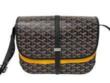 画像をギャラリービューアに読み込む, 新品未使用 GOYARD ゴヤール ベルヴェデーレ MM ショルダーバッグ ブラック BELVE3MMLTY01CG01P PVC レザー ヘリンボーン柄 中古 4c073114