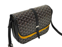 画像をギャラリービューアに読み込む, 新品未使用 GOYARD ゴヤール ベルヴェデーレ MM ショルダーバッグ ブラック BELVE3MMLTY01CG01P PVC レザー ヘリンボーン柄 中古 4c073114