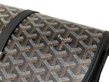 画像をギャラリービューアに読み込む, 新品未使用 GOYARD ゴヤール ベルヴェデーレ MM ショルダーバッグ ブラック BELVE3MMLTY01CG01P PVC レザー ヘリンボーン柄 中古 4c073114
