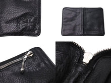 画像をギャラリービューアに読み込む, 極美品 CHROME HEARTS クロムハーツ バンクローバー 二つ折り財布 ダガージップ クロスパッチ ブラック レザー シルバー925 中古 4c073116