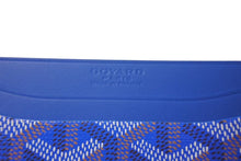 画像をギャラリービューアに読み込む, 新品未使用品 GOYARD ゴヤール サンシュルピス カードケース キャンバス レザー ブルー 中古 4c073117