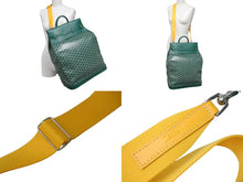画像をギャラリービューアに読み込む, 極美品 GOYARD ゴヤール スティーマー PM ショルダーバッグ STEAM2PMLTY09CL09P グリーン PVC レザー 中古 4c073118