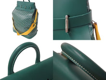画像をギャラリービューアに読み込む, 極美品 GOYARD ゴヤール スティーマー PM ショルダーバッグ STEAM2PMLTY09CL09P グリーン PVC レザー 中古 4c073118