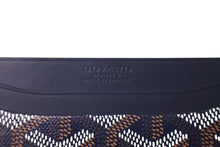 画像をギャラリービューアに読み込む, 新品未使用品 GOYARD ゴヤール サンシュルピス カードケース キャンバス レザー ネイビー 中古 4c073119