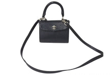 画像をギャラリービューアに読み込む, 極美品 CHROME HEARTS クロムハーツ DOC ADAMS ドッグアダムス ハンドバッグ 2WAY BSフレア ブラック レザー シルバー925 中古 4c073123