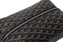 画像をギャラリービューアに読み込む, 新品同様 GOYARD ゴヤール BOEING25 ボーイング25 ポーチ クラッチバッグ セカンドバッグ PVC ブラック 中古 4c073127