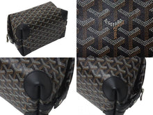 画像をギャラリービューアに読み込む, 新品同様 GOYARD ゴヤール BOEING25 ボーイング25 ポーチ クラッチバッグ セカンドバッグ PVC ブラック 中古 4c073127