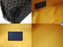 画像をギャラリービューアに読み込む, 新品同様 GOYARD ゴヤール BOEING25 ボーイング25 ポーチ クラッチバッグ セカンドバッグ PVC ブラック 中古 4c073127