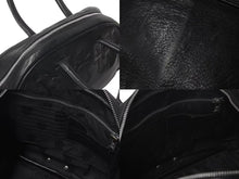 画像をギャラリービューアに読み込む, CHROME HEARTS クロムハーツ ジムバッグ ハンドバッグ スモール セメタリークロスパッチ レザー シルバー925 ブラック 美品 中古 4c073181