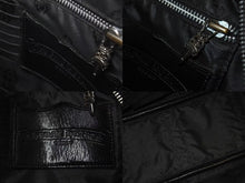 画像をギャラリービューアに読み込む, CHROME HEARTS クロムハーツ ジムバッグ ハンドバッグ スモール セメタリークロスパッチ レザー シルバー925 ブラック 美品 中古 4c073181