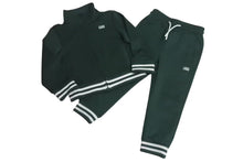 Load image into Gallery viewer, KITH キース セットアップ キッズ スウェット ロゴ刺繍 ポリエステル ポリウレタン グリーン ホワイト 美品 中古 4c073190