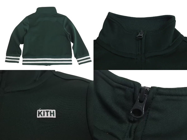 KITH Setup Kids Sweatshirt Logo Embroidery Polyester Polyurethane Green White Good Condition Used 4c073190