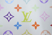 画像をギャラリービューアに読み込む, 新品未使用 LOUIS VUITTON × TM ルイヴィトン ポシェット コスメティック GM クラッチバッグ 村上隆 M13743 新作 現行 ホワイト マルチカラー PVC ヌメ革 ゴールド金具 中古 4c073192