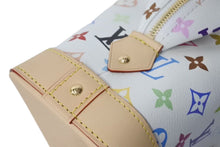 画像をギャラリービューアに読み込む, 新品未使用 LOUIS VUITTON × TM ルイヴィトン ポシェット コスメティック GM クラッチバッグ 村上隆 M13743 新作 現行 ホワイト マルチカラー PVC ヌメ革 ゴールド金具 中古 4c073192