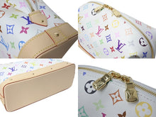 画像をギャラリービューアに読み込む, 新品未使用 LOUIS VUITTON × TM ルイヴィトン ポシェット コスメティック GM クラッチバッグ 村上隆 M13743 新作 現行 ホワイト マルチカラー PVC ヌメ革 ゴールド金具 中古 4c073192