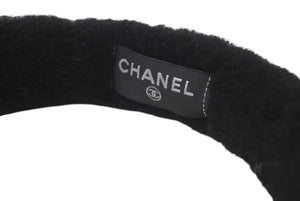 新品未使用 CHANEL シャネル イヤーマフ ココマーク 耳あて サイドロゴ ブラック 箱付き 中古 4c073194