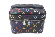 画像をギャラリービューアに読み込む, 新品未使用 LOUIS VUITTON ルイヴィトン LV × TM ニース ミニ ハンドバッグ M13747 モノグラム マルチカラー ブラック 村上隆 中古 4c073200