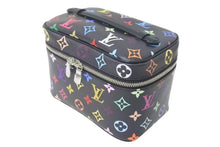画像をギャラリービューアに読み込む, 新品未使用 LOUIS VUITTON ルイヴィトン LV × TM ニース ミニ ハンドバッグ M13747 モノグラム マルチカラー ブラック 村上隆 中古 4c073200