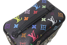 画像をギャラリービューアに読み込む, 新品未使用 LOUIS VUITTON ルイヴィトン LV × TM ニース ミニ ハンドバッグ M13747 モノグラム マルチカラー ブラック 村上隆 中古 4c073200